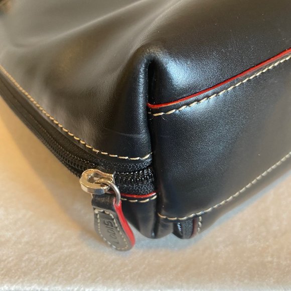 Lodis Black Leather Slim Laptop or Tablet Case/Tote - Picture 8 of 13